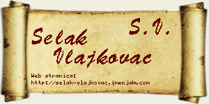 Selak Vlajkovac vizit kartica